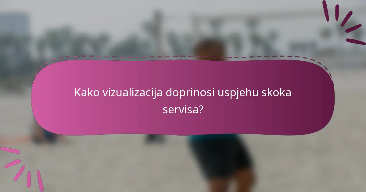 Kako vizualizacija doprinosi uspjehu skoka servisa?